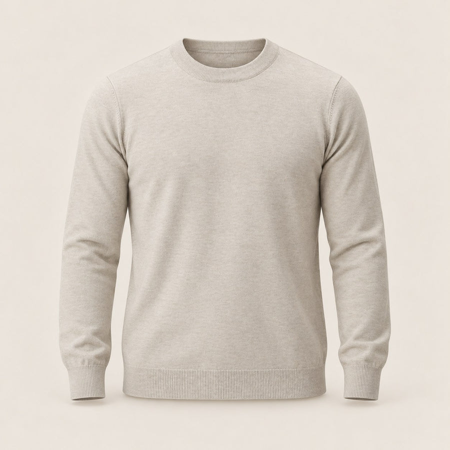 Men's Plus Size Classic Crew Neck Sweater