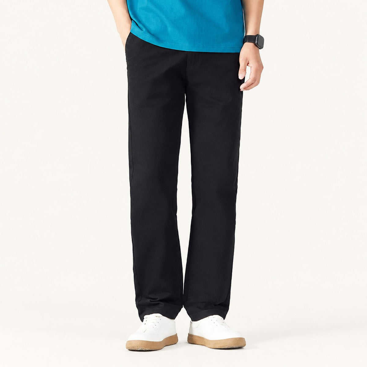 Men's Slim-Fit Pants — Black main